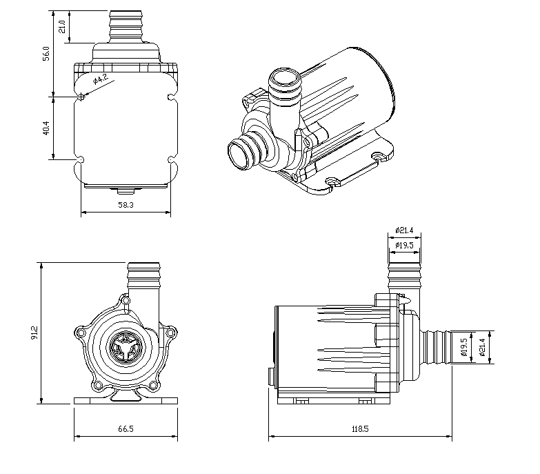 Domestic Pump VP50 size