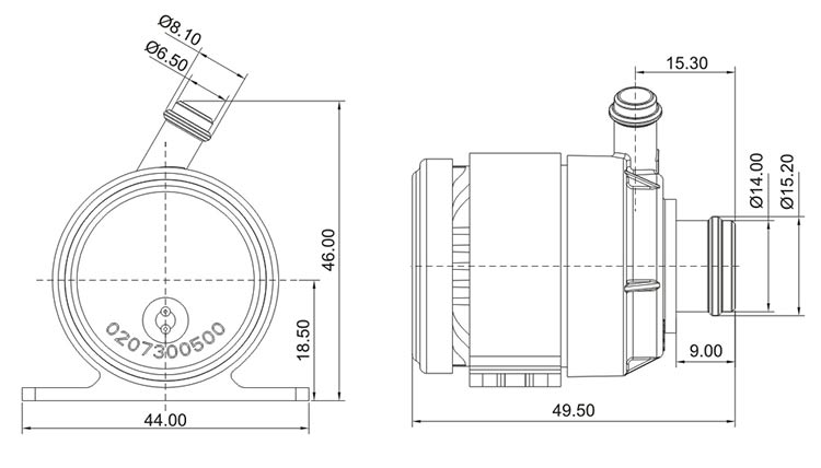 transfer pump VP30C size