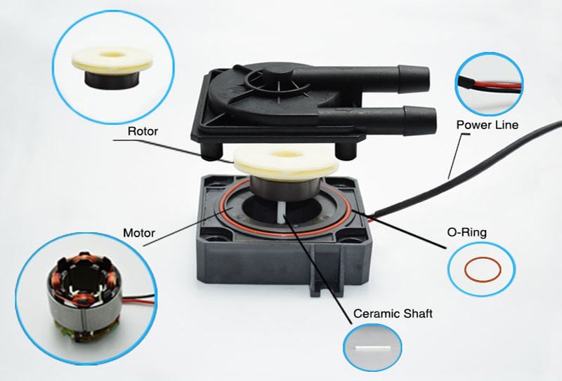 pc cooling pump VP60D parts